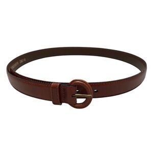 Women's Brown Full Grain Genuine Cowhide Leather Belt Western Boho Capsule